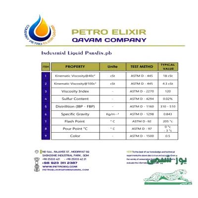 خرید پارافین وایت بهداشتی و صنعتی فلش ۲۱۰_۲۲۰