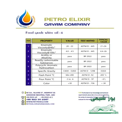 فروش پارافین وایت بهداشتی گرید لوازم آرایشی و دارویی فلش +۲۰۵
